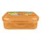 Lion Star Plastic Snap Lunch Box, 16cm (H) x 12cm (W) x 6cm (D), Brown, SB-32