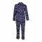 Basix Women's Floral Loungewear, 2-Piece Set, Navy & Golden, LW-624