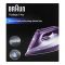 Braun Tex Style 7 Pro Steam Iron with Free Glide 3D Tech, EloxalPlus, Auto Off, 3100W, Anti Drip, Purple, SI-7181VI