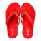 Bata Women's Rubber Flip Flops Slippers, Red, 6775402