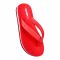 Bata Women's Rubber Flip Flops Slippers, Red, 6775402