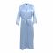 Flourish 2-Piece Satin Silk and Delicate Lace Nightdress With Nighty and Ankle-Length Robe, Grey, FLW-5981