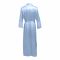 Flourish 2-Piece Satin Silk and Delicate Lace Nightdress With Nighty and Ankle-Length Robe, Grey, FLW-5981