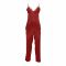 Flourish 3-Piece Satin Silk and Delicate Lace Nightdress Wih Pajama Set & Mid Length Robe, Maroon, FLW-6102