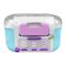 Homeatic Plastic Lunch Box With Cutlery, 750ml/600ml Capacity, 5.5cm(H)x8.5cm(W),8cm(D), Blue, HMT-010