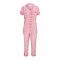 Basix Women's Half Sleeves Loungewear, 2-Piece Set, Pink & White, LW-632