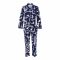 Basix Women's Abstract Loungewear, 2-Piece Set, Navy & White, LW-626