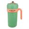 Metal Coffee Mug With Temperature Display & Handgrip, 650ml, Green, 17.5cm (H) x 8.5cm (W), (8007) 0000982