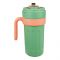 Metal Coffee Mug With Temperature Display & Handgrip, 650ml, Green, 17.5cm (H) x 8.5cm (W), (8007) 0000982