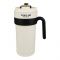 Metal Coffee Mug With Temperature Display & Handgrip, 650ml, White, 17.5cm (H) x 8.5cm (W), (8007) 0000982