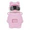 Bear Metal Water Bottle, Pink, 480ml, 14cm (H) x 8.5cm (W), (6281) 0000976