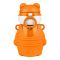 Bear Metal Water Bottle, Orange, 480ml, 14cm (H) x 8.5cm (W), (6281) 0000976