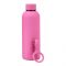 Stainless Steel Insulated Narrow Mouth Water Bottle, 500ml, Pink, 8.3in (H) x 3in (W), (373-500) 0000974