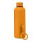 Stainless Steel Insulated Narrow Mouth Water Bottle, 500ml, Orange, 21cm (H) x 7.5cm (W), (373-500) 0000974