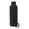 Stainless Steel Insulated Narrow Mouth Water Bottle, 500ml, Black, 21cm (H) x 7.5cm (W), (373-500) 0000974