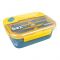 Plastic Lunch Box With Cutlery, 1250ml, Yellow, (1004) 0001001