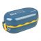 Plastic Lunch Box, 850ml, Blue, 7cm (H) x 11.5cm (W) x 5cm (D), 0001002