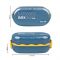 Plastic Lunch Box, 850ml, Blue, 7cm (H) x 11.5cm (W) x 5cm (D), 0001002