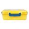 Plastic Lunch Box With Cutlery, Yellow, 5.5cm (H) x 16.5cm (W) x 10cm (D), (SH-203) 0001004