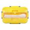 Plastic Lunch Box With Cutlery, Yellow, 5.5cm (H) x 16.5cm (W) x 10cm (D), (SH-203) 0001004