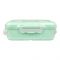 Plastic Lunch Box With Cutlery, Green, 5.5cm (H) x 16.5cm (W) x 10cm (D), (SH-203) 0001004