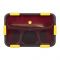 Plastic Lunch Box With Cutlery, 4-Compartments, Red, 6cm (H) x 18cm (W) x 11cm (D), (SH-205) 0001005