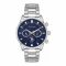 U.S. Polo Assn. Men's Metallic Chain Round Dial Chronograph Wrist Watch, Blue, USPA1055-02