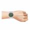 U.S. Polo Assn. Women's Metallic Chain Round Dial Analog Wrist Watch, Green, USPA2086-03