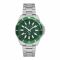 U.S. Polo Assn. Men's Metallic Chain Round Dial Analog Wrist Watch, Green, USPA1097-02