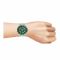 U.S. Polo Assn. Men's Metallic Chain Round Dial Analog Wrist Watch, Green, USPA1097-02