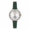 U.S. Polo Assn. Women's Leather Strap Round Dial Analog Wrist Watch, Steel, USPA2091-03