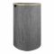 AJF Wooden Laundry Hamper/Basket with Lid, Bathroom Tall Laundry Bin, 60cm (H) x 38.5cm (W) x 32.5cm (D), Grey, AY-6