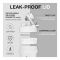 LocknLock Pro Standard Leakproof Shake It Water Bottle, BPA Free, 650ml, Off White, LLHAP943L