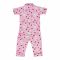 Basix Kid's Strawberry Shorts Sleeves Night Suit, 2-Piece, Lavender Pink, GRL-171