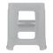 Hobby Life Merdivo Plastic Two Step Stool, Large, Grey, HL.081397