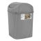 Lova Plastic Houseware Deco Plastic Dustbin, 2.5 Liters Capacity, Light Grey, 7.5x12.5x13cm, LV-320