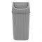 Lova Plastic Houseware Deco Plastic Dustbin, 2.5 Liters Capacity, Light Grey, 7.5x12.5x13cm, LV-320