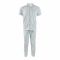 Basix Men's Cotton Checked 2-Piece Loungewear Set, Sea Green & White, LW-823