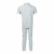 Basix Men's Cotton Checked 2-Piece Loungewear Set, Sea Green & White, LW-823