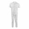 Basix Men's Cotton Checked 2-Piece Loungewear Set, White, LW-824