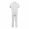 Basix Men's Cotton Checked 2-Piece Loungewear Set, White, LW-824