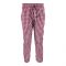 Basix Men's Cotton Checked Trouser, Burgundy, Black & White, MT-917