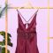 Moon Girl 2-Piece Nightdress With Long Nighty and Ankle Length Robe, Maroon, 254