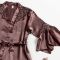 Moon Girl 2-Piece Nightdress With Short Nighty and Robe, Brown, 518