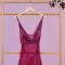 Moon Girl 3-Piece Nightdress With Long Nighty, Panty and Ankle Length Robe, Maroon, 513