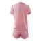 Basix Women's Silk Shirt and Short Pajama Nightwear Set, Rose Pink, SW-102