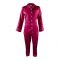 Basix Women's Silk Shirt and Long Pajama Nightwear Set, Magenta, SW-104