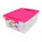 Lion Star Puro Plastic Container, No.8, Pink, JX-38