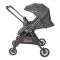 Tinnies Stroller With Reversible Handle, Black, 19.09 x 9.06 x 28.74 Inches, T107