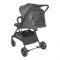 Tinnies Stroller With Reversible Handle, Black, 19.09 x 9.06 x 28.74 Inches, T107